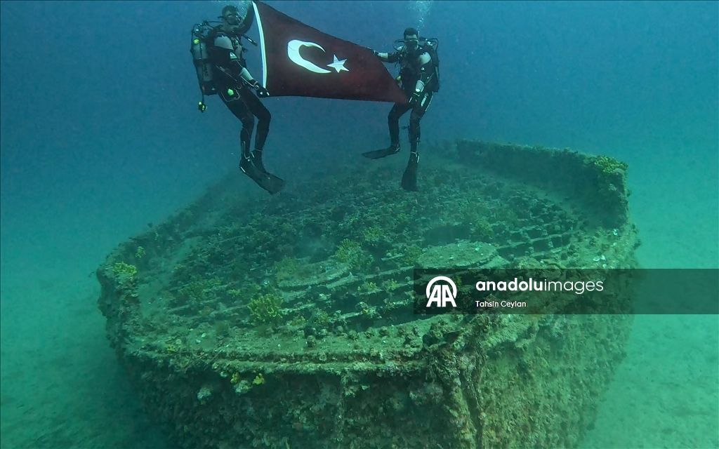 Çanakkale Savaşları'ndan kalma batık gemilere dalış yapıldı