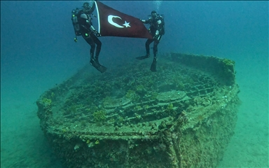 Çanakkale Savaşları'ndan kalma batık gemilere dalış yapıldı