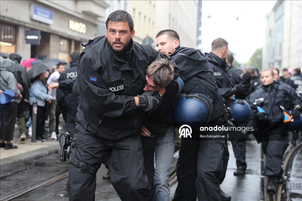 В Германии полиция жестко разогнала акцию в поддержку Палестины