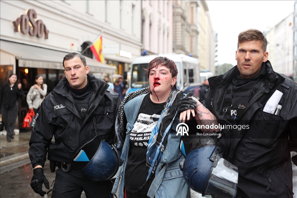 В Германии полиция жестко разогнала акцию в поддержку Палестины