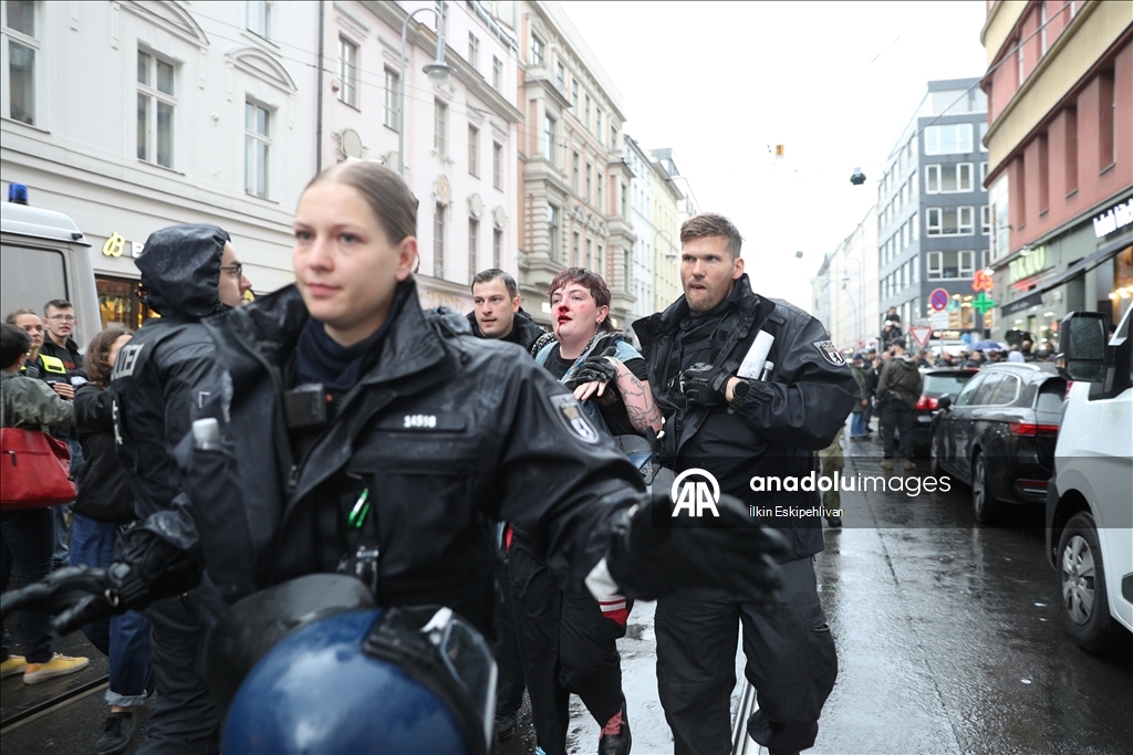 В Германии полиция жестко разогнала акцию в поддержку Палестины