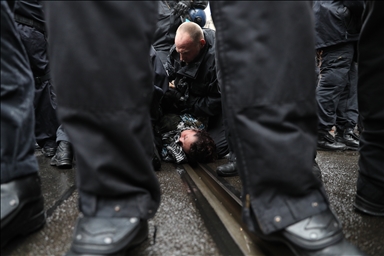 В Германии полиция жестко разогнала акцию в поддержку Палестины