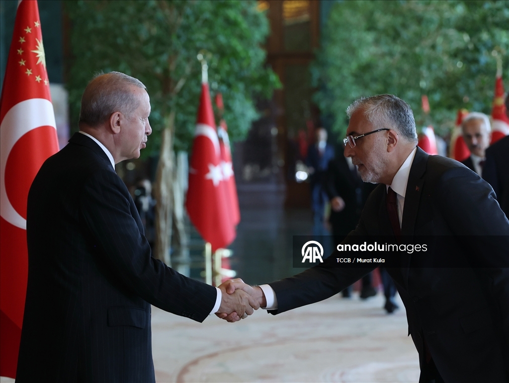 Cumhurbaşkanı Erdoğan, 30 Ağustos Zafer Bayramı tebriklerini kabul etti