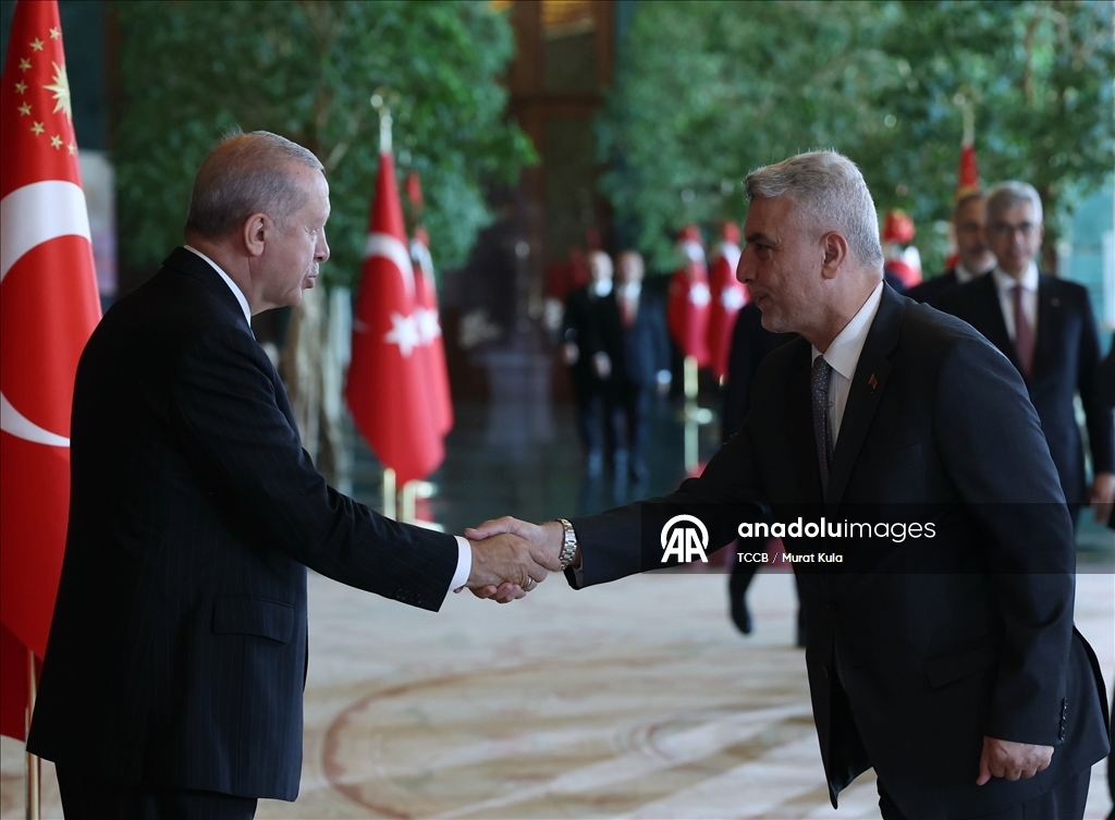 Cumhurbaşkanı Erdoğan, 30 Ağustos Zafer Bayramı tebriklerini kabul etti