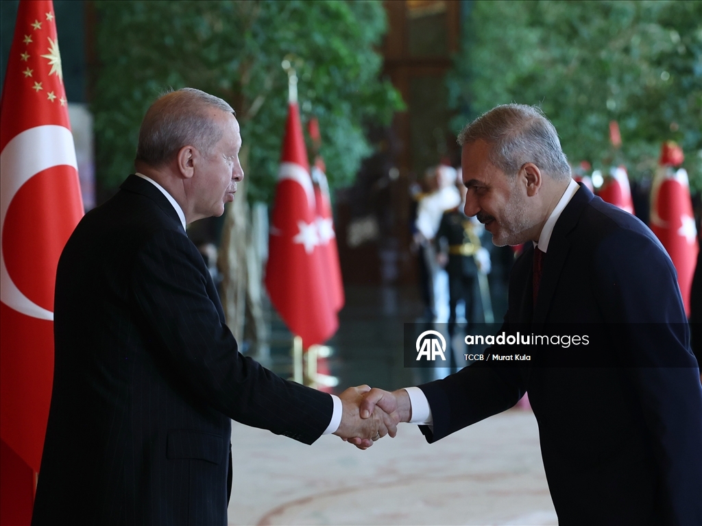 Cumhurbaşkanı Erdoğan, 30 Ağustos Zafer Bayramı tebriklerini kabul etti