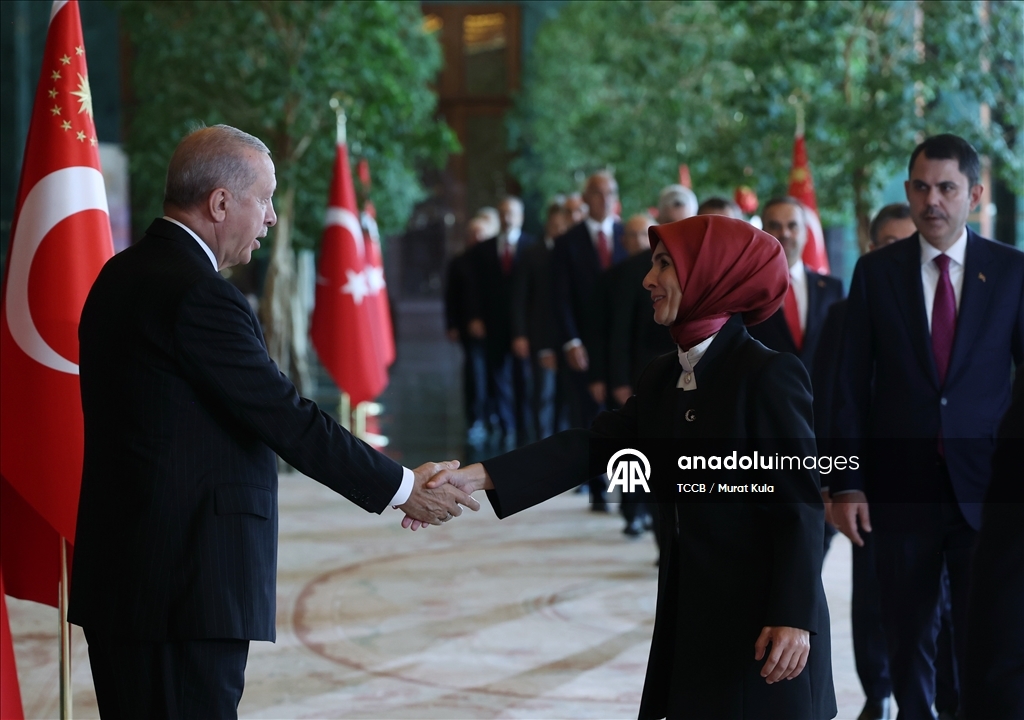 Cumhurbaşkanı Erdoğan, 30 Ağustos Zafer Bayramı tebriklerini kabul etti