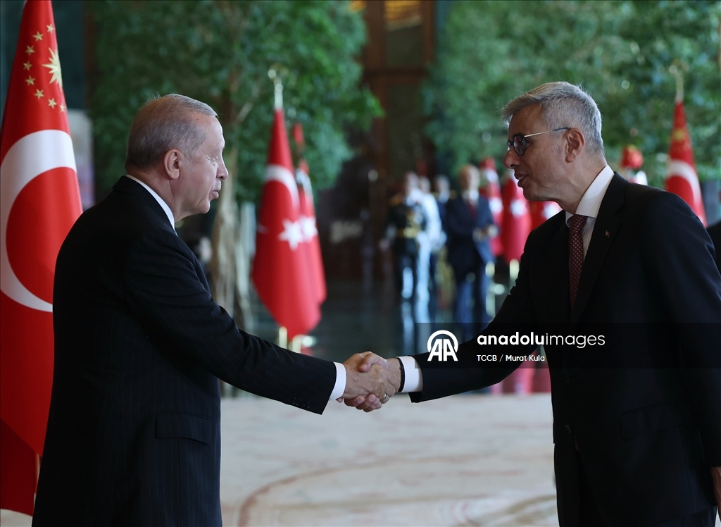 Cumhurbaşkanı Erdoğan, 30 Ağustos Zafer Bayramı tebriklerini kabul etti