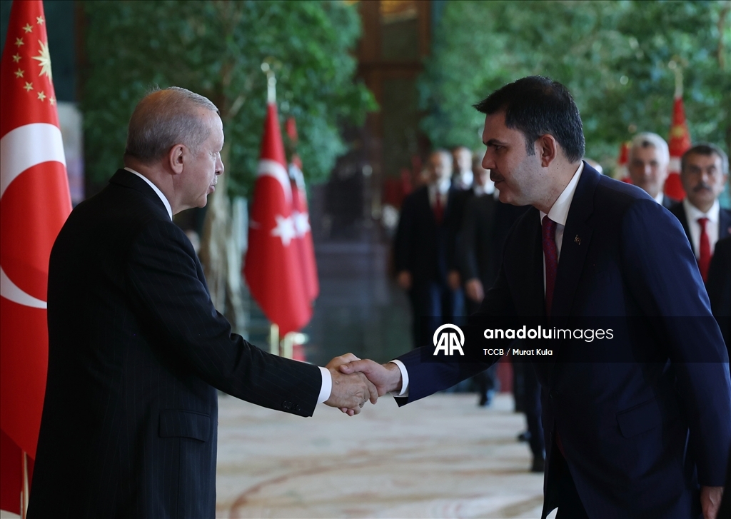 Cumhurbaşkanı Erdoğan, 30 Ağustos Zafer Bayramı tebriklerini kabul etti