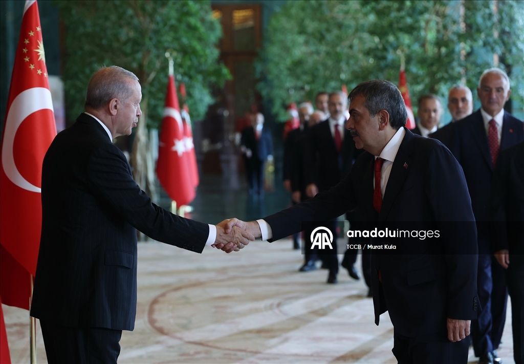 Cumhurbaşkanı Erdoğan, 30 Ağustos Zafer Bayramı tebriklerini kabul etti