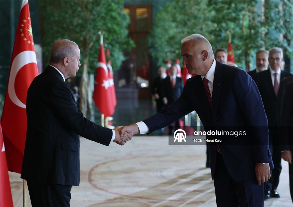 Cumhurbaşkanı Erdoğan, 30 Ağustos Zafer Bayramı tebriklerini kabul etti