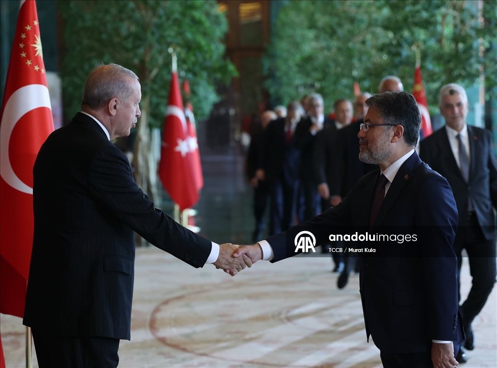 Cumhurbaşkanı Erdoğan, 30 Ağustos Zafer Bayramı tebriklerini kabul etti