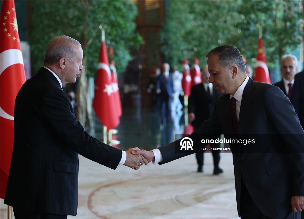 Cumhurbaşkanı Erdoğan, 30 Ağustos Zafer Bayramı tebriklerini kabul etti