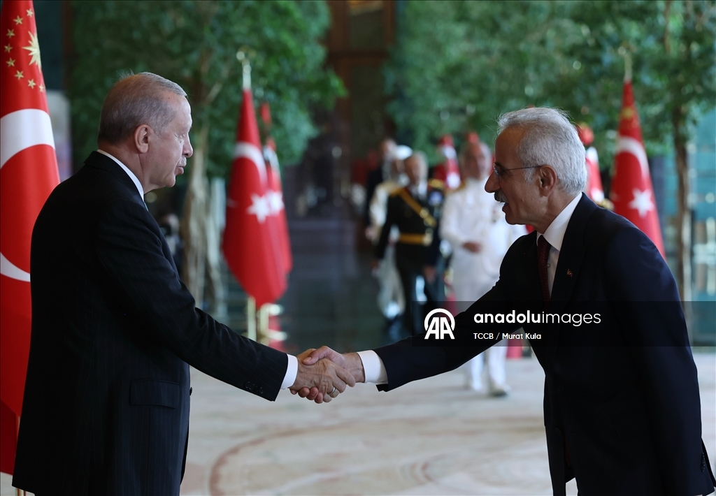 Cumhurbaşkanı Erdoğan, 30 Ağustos Zafer Bayramı tebriklerini kabul etti