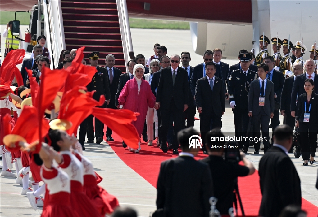 Cumhurbaşkanı Erdoğan, Çin'e geldi