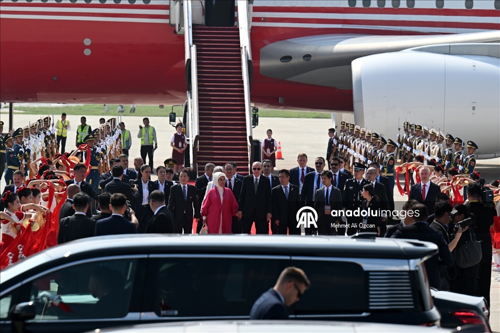Cumhurbaşkanı Erdoğan, Çin'e geldi