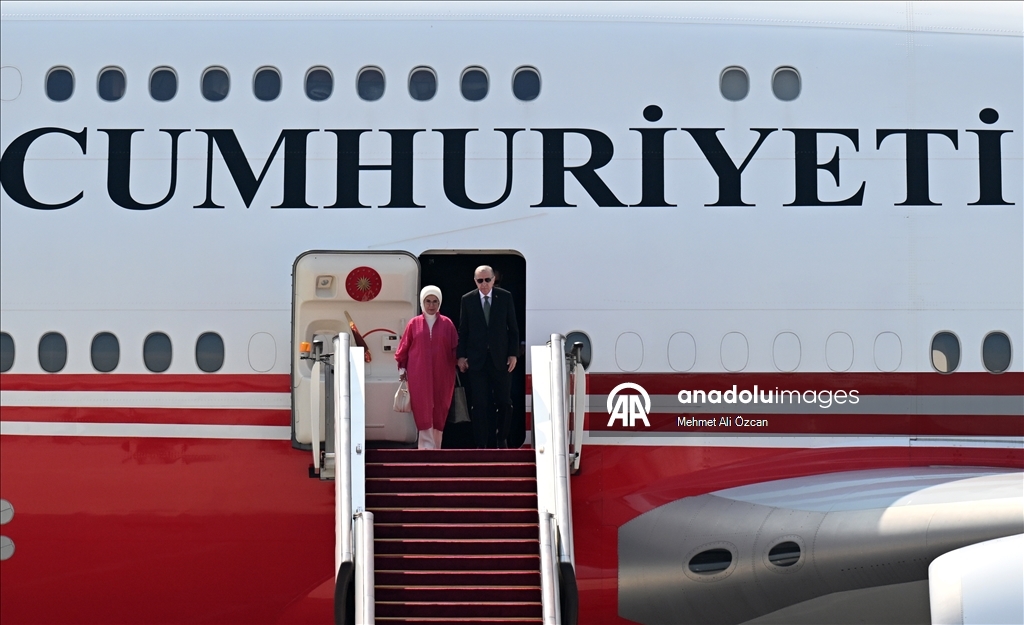 Cumhurbaşkanı Erdoğan, Çin'e geldi