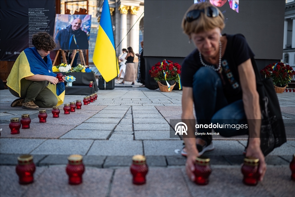 Suikast sonucu hayatını kaybeden eski Ukrayna Parlamento Başkanı Parubiy için Kiev'de tören düzenlendi