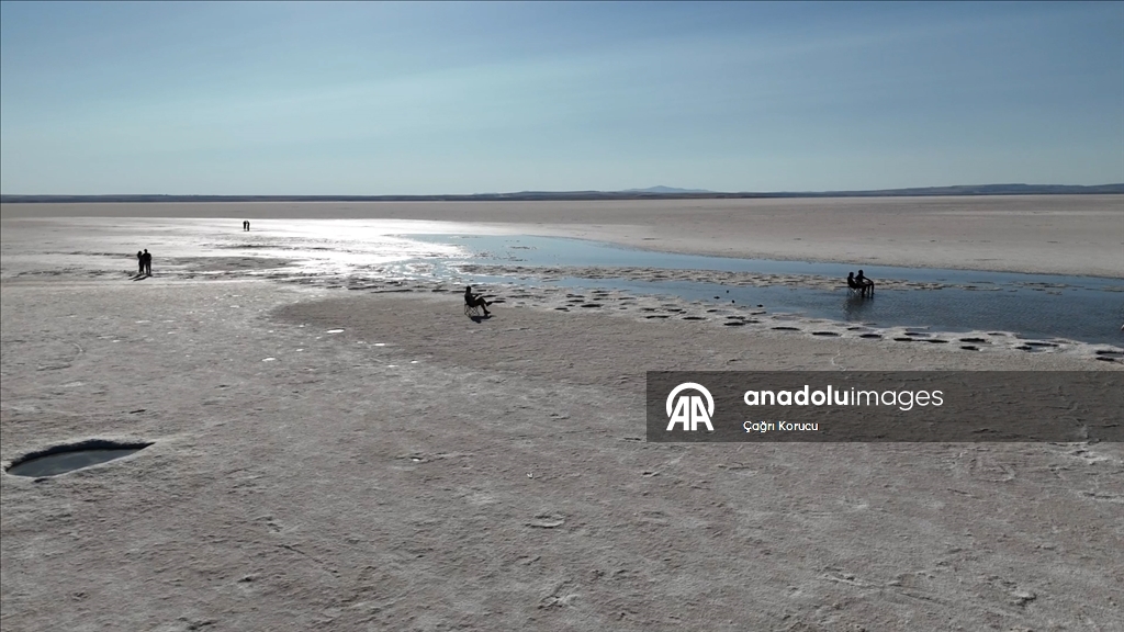 Climate change and drought are draining Tuz Lake in Ankara