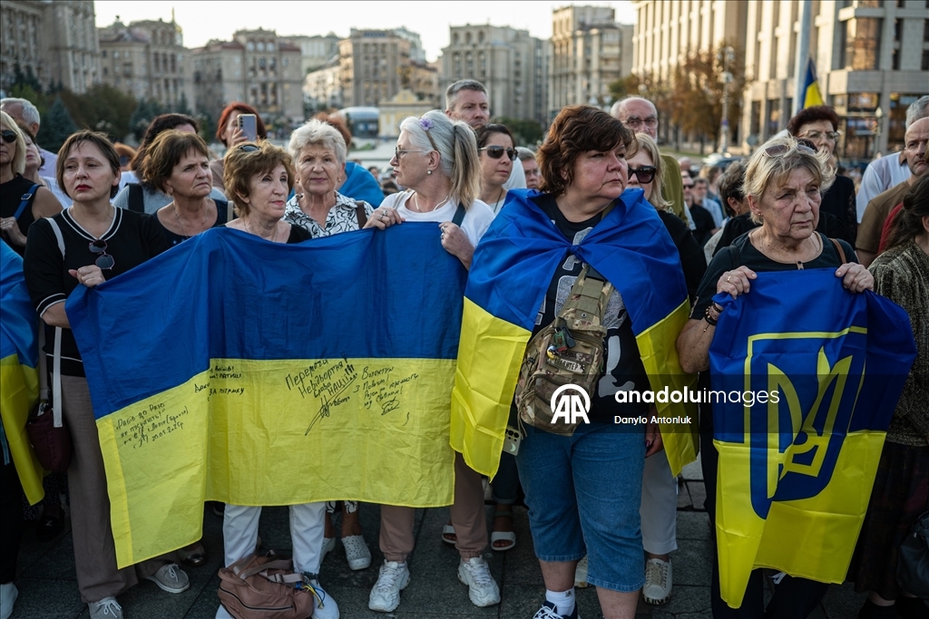 Suikast sonucu hayatını kaybeden eski Ukrayna Parlamento Başkanı Parubiy için Kiev'de tören düzenlendi
