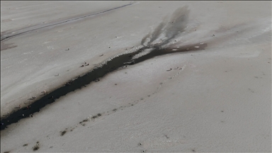 Climate change and drought are draining Tuz Lake in Ankara
