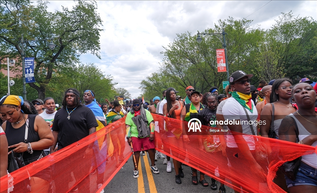 The annual West Indian American Day Parade and Carnival in New York