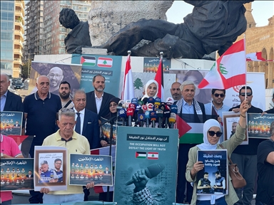 Lebanese journalists rally in solidarity with Palestinian colleagues killed in Gaza