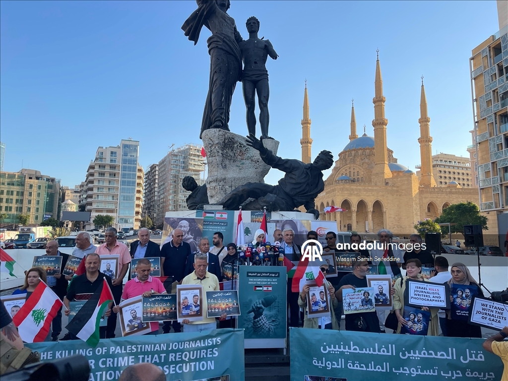 В Ливане прошла акция протеста против нападений Израиля на журналистов в Газе