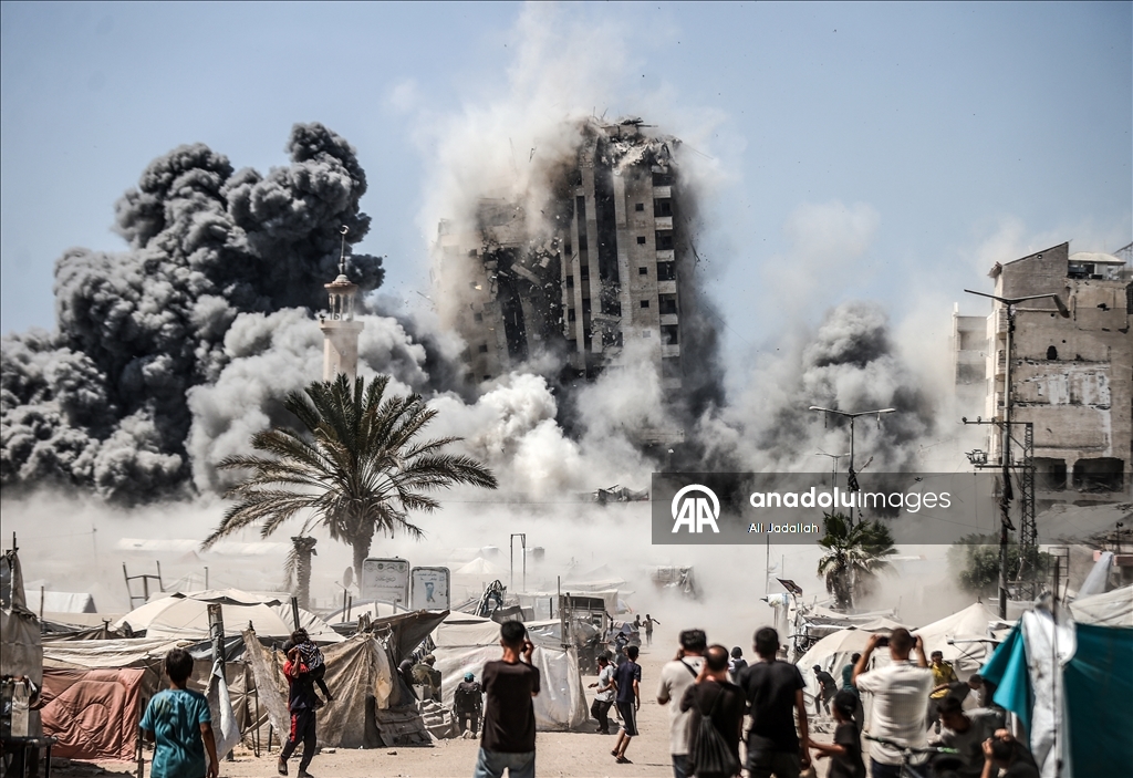 الجيش الإسرائيلي يبدأ بقصف مبان سكنية متعددة الطوابق بغزة