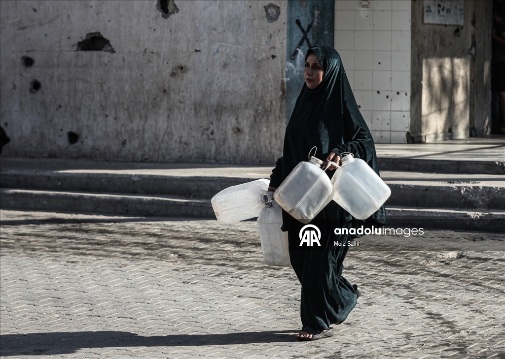 İsrail saldırıları altındaki Gazze'de su krizi