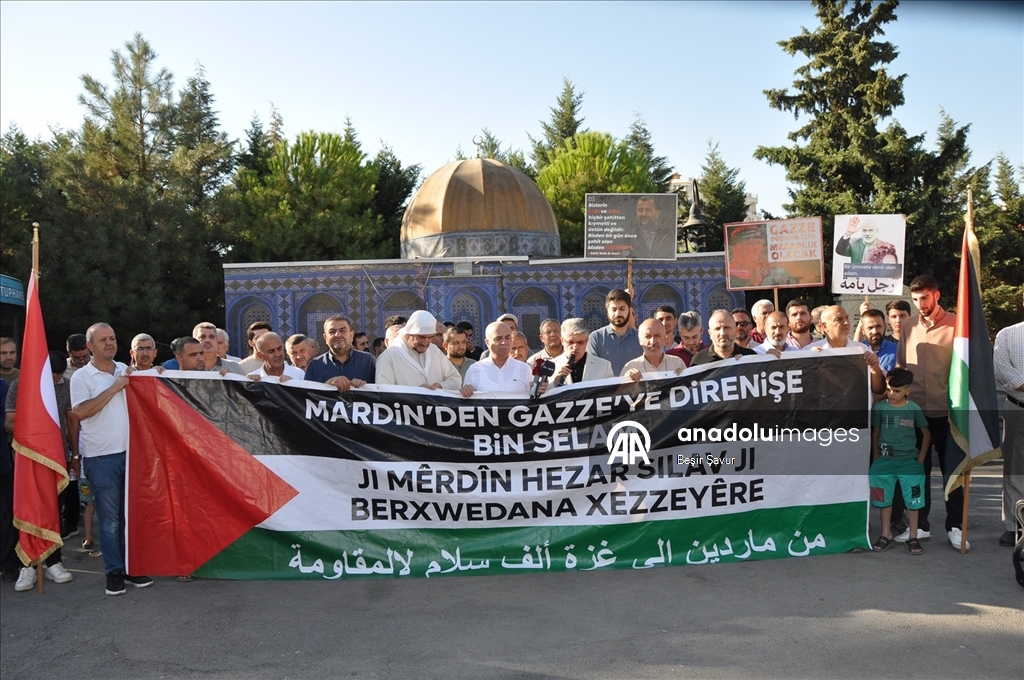 Mardin'de Filistin'e ve Küresel Sumud Filosu'na destek