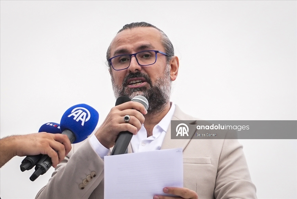 مسيرة في إسطنبول دعما لأسطول الصمود العالمي