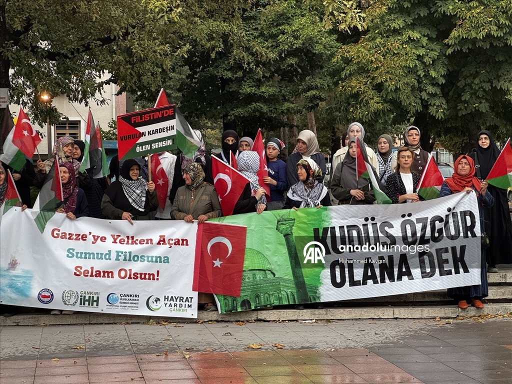 Çankırı'dan Filistin'e ve Küresel Sumud Filosu'na destek