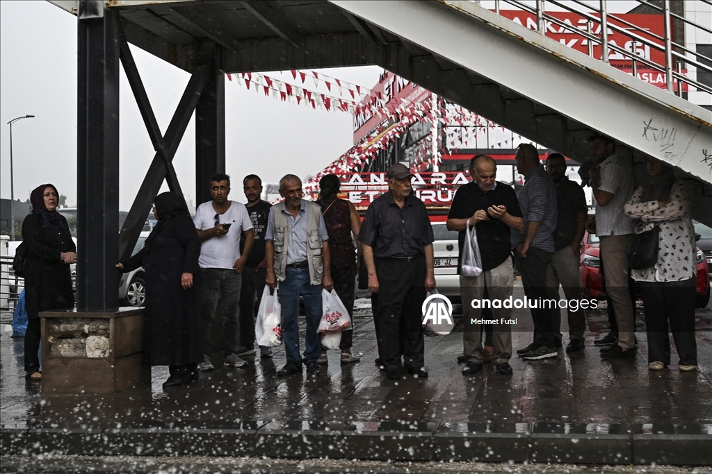 Ankara'da yağmur