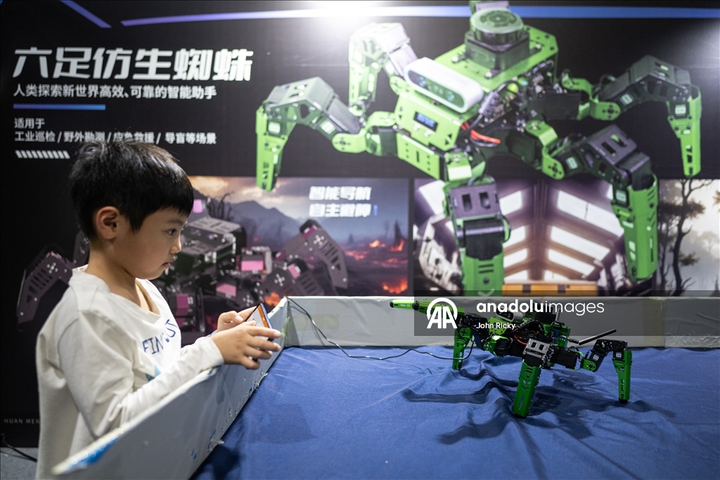 Çin'de Yapay Zeka Robot Sergisi