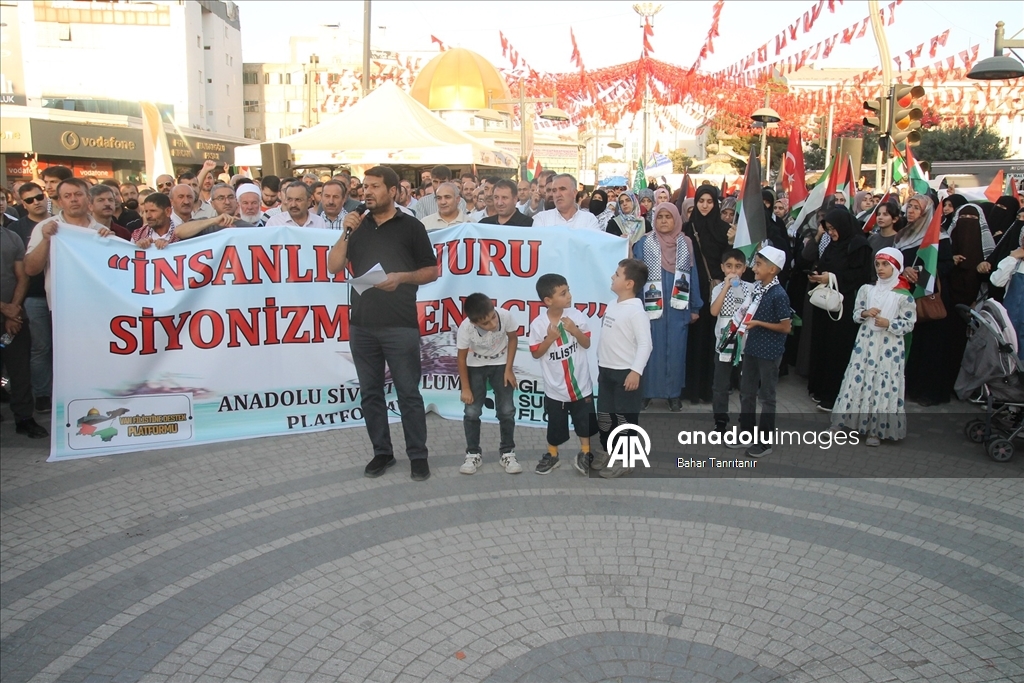 Van'da Filistin'e ve Küresel Sumud Filosu'na destek