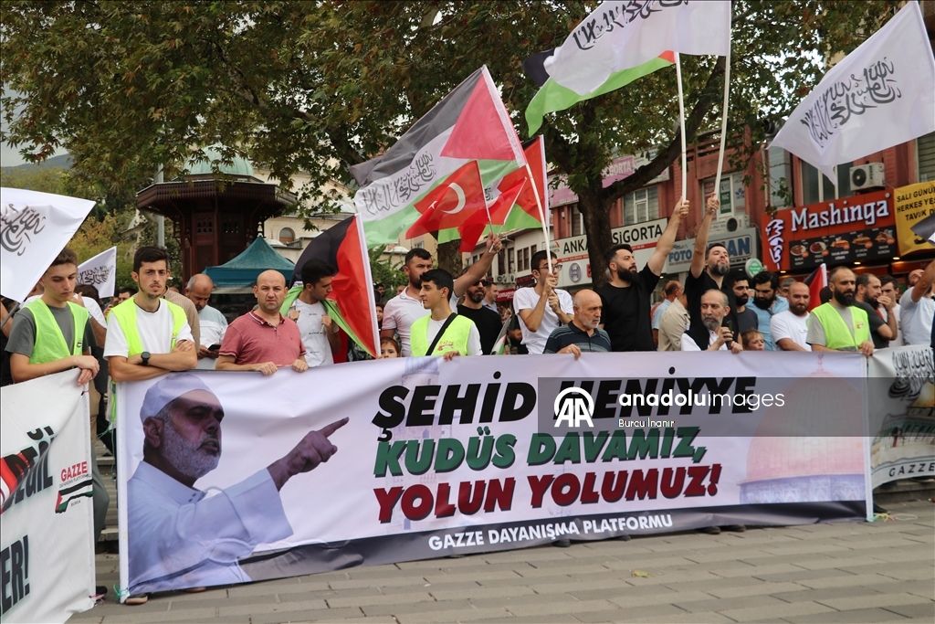 Bursa'da Filistin'e ve Küresel Sumud Filosu'na destek