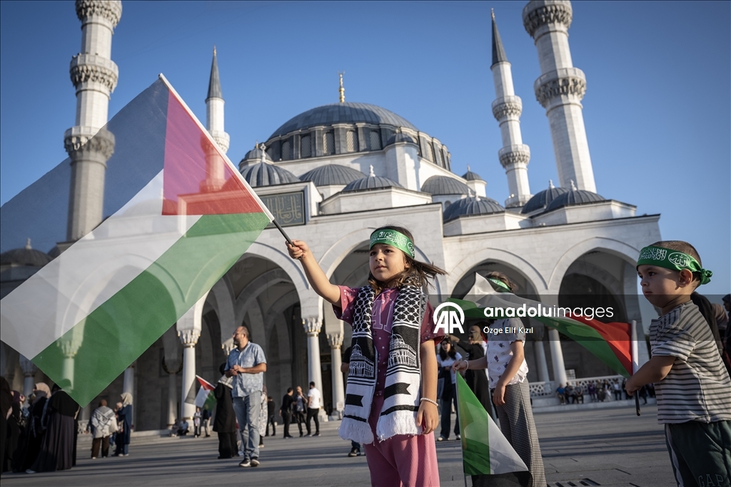 مئات الأتراك يتضامنون مع فلسطين و"أسطول الصمود العالمي"