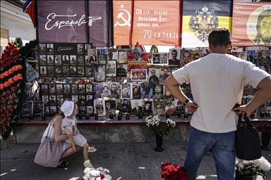 Москва: мемориальная стена в память о погибших российских военных