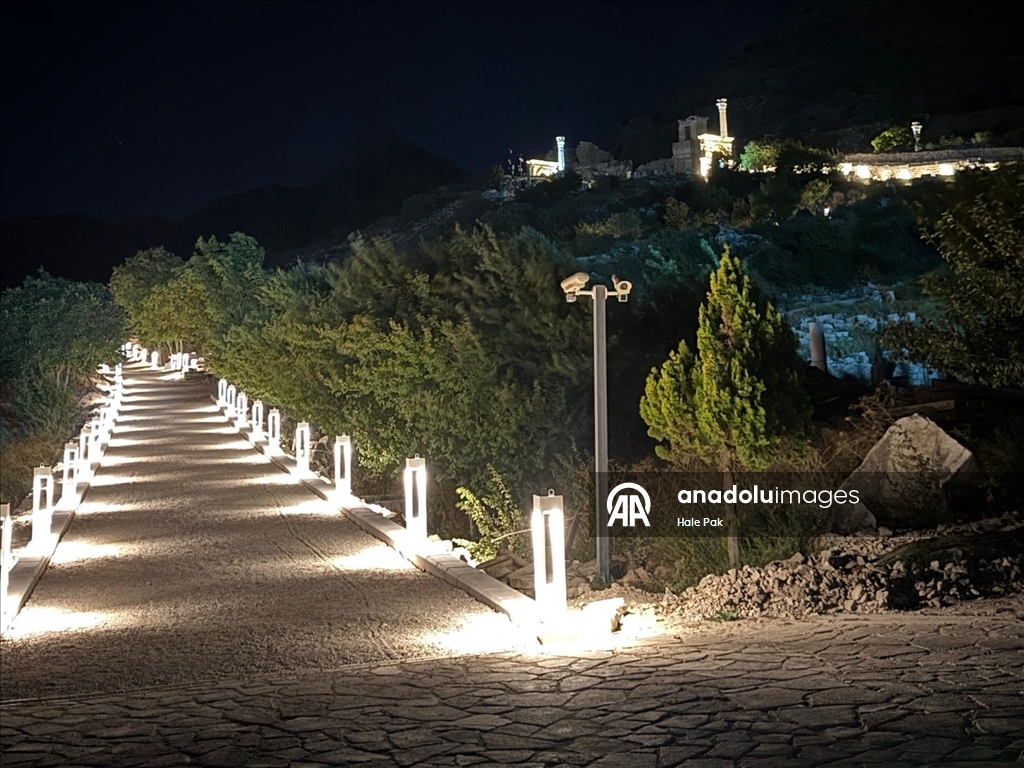 Sagalassos archaeological site illuminated as part of night museum project