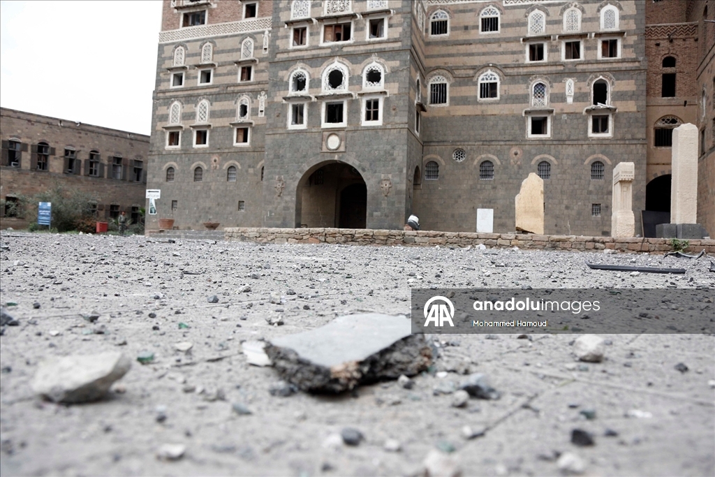 İsrail ordusunun Yemen'e düzenlediği saldırıda Yemen Ulusal Müzesi hasar gördü