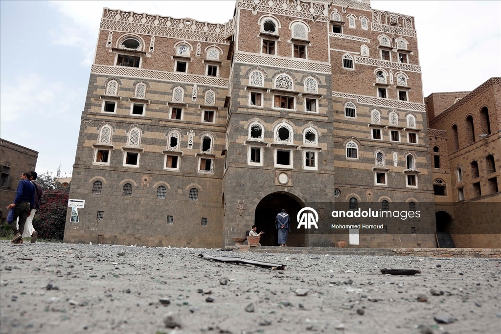 İsrail ordusunun Yemen'e düzenlediği saldırıda Yemen Ulusal Müzesi hasar gördü