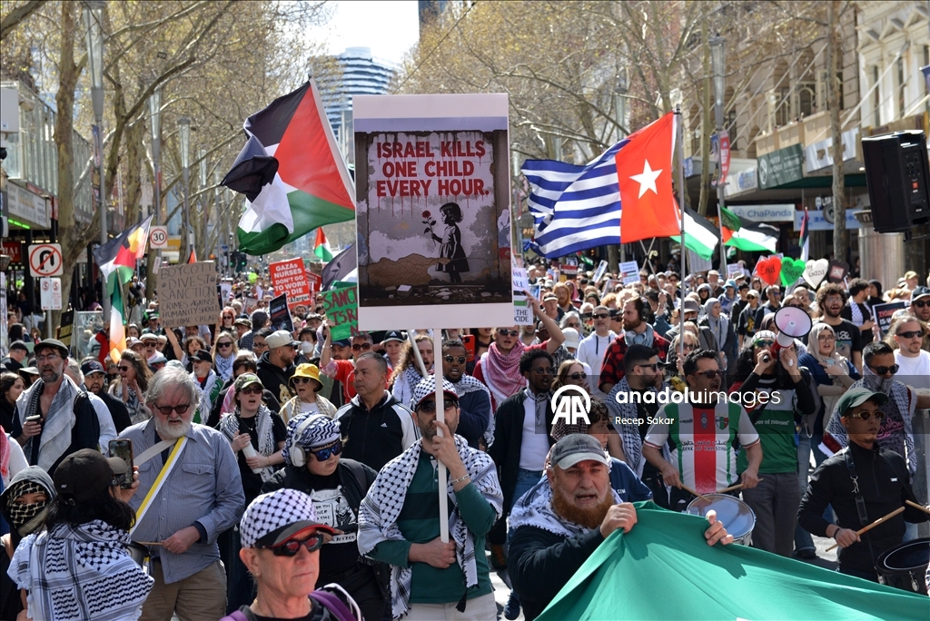 Avustralyalılar 100  haftadır Gazze için yürüyor