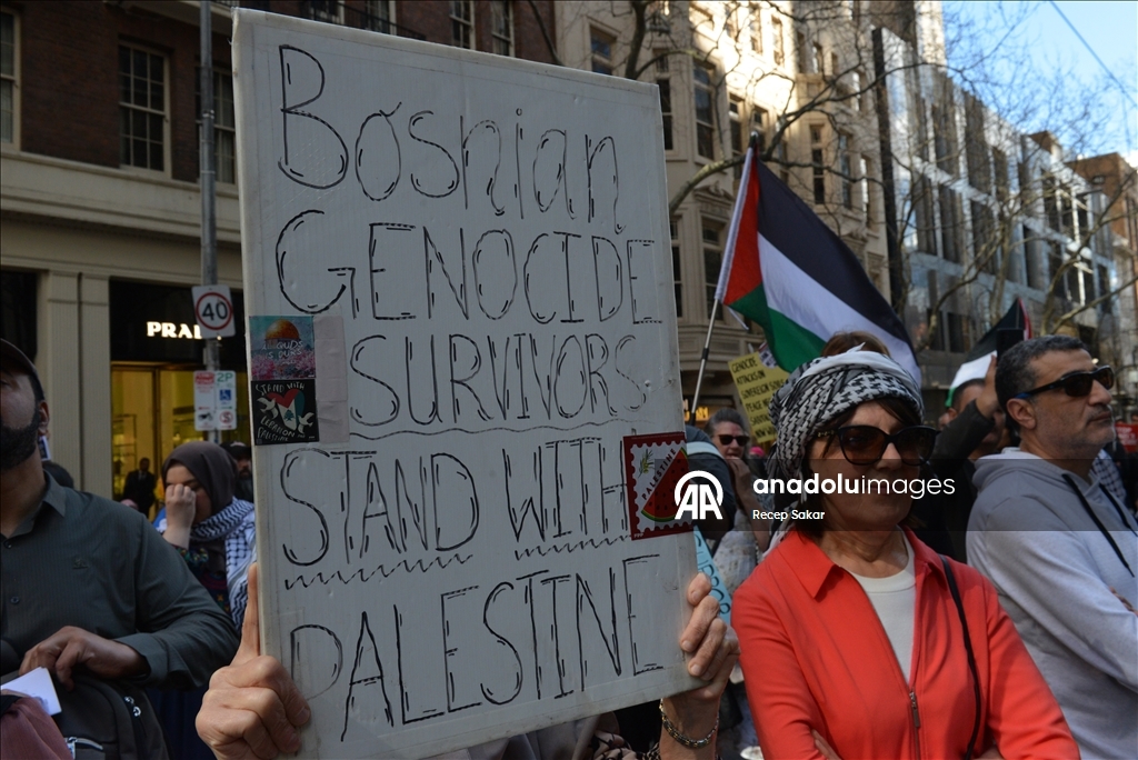 Avustralyalılar 100  haftadır Gazze için yürüyor