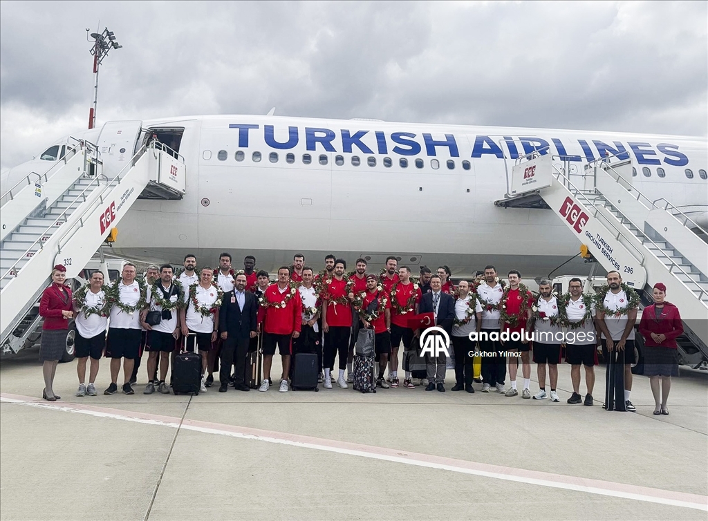 A Milli Basketbol Takımı, yurda döndü