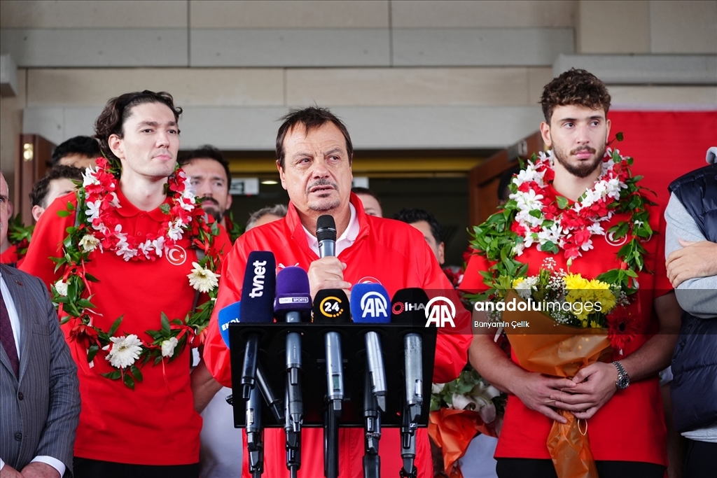 A Milli Basketbol Takımı, yurda döndü