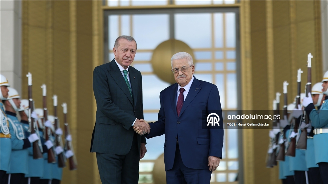 Cumhurbaşkanı Erdoğan, Filistin Devlet Başkanı Abbas ile görüştü