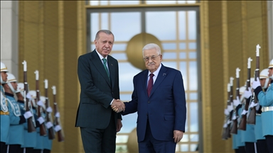 Cumhurbaşkanı Erdoğan, Filistin Devlet Başkanı Abbas ile görüştü