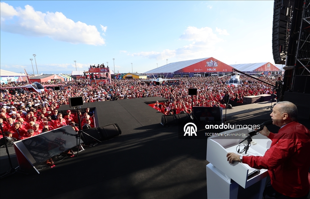 Cumhurbaşkanı Recep Tayyip Erdoğan, TEKNOFEST İstanbul’a katıldı