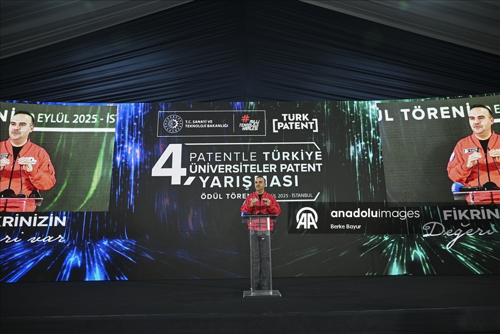 Sanayi ve Teknoloji Bakanı Kacır, Patentle Türkiye 4. Üniversiteler Patent Yarışması Ödül Töreni'ne katıldı