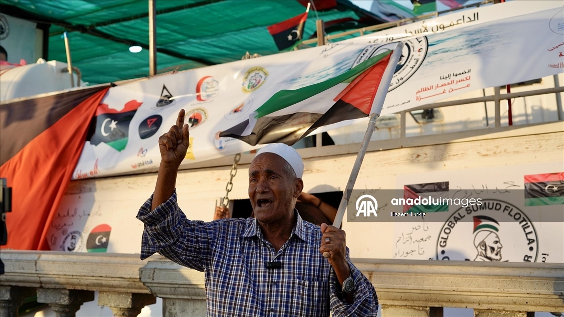 Libya'dan "Ömer Muhtar" gemisi Küresel Sumud Filosu'na katılmak üzere yola çıktı